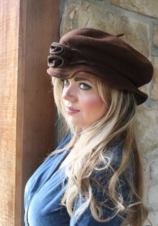 Jane Austen Woolen Roses Hat