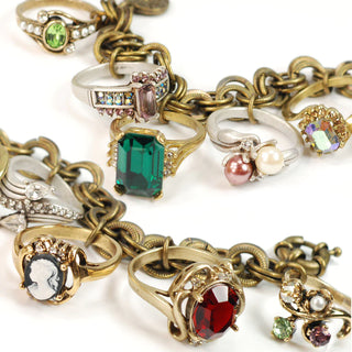 A Trill of Antique Rings Charm Bracelet