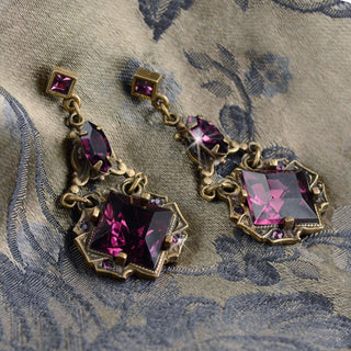 Art Deco Vintage Squares Earrings