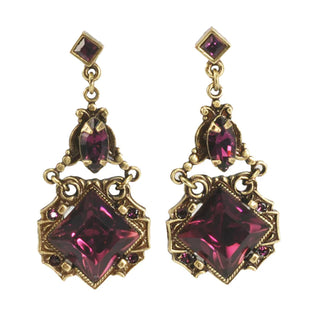 Art Deco Vintage Squares Earrings