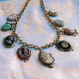 Antique Cameo Charm Necklace