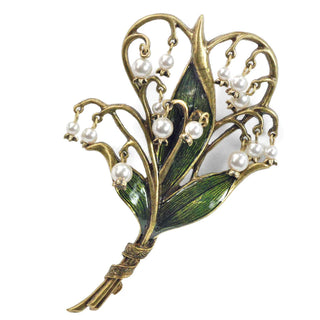 Maiden of May Lily of the Valley Brooch