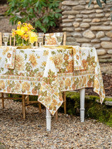 Mum Garden Tablecloth Ecru