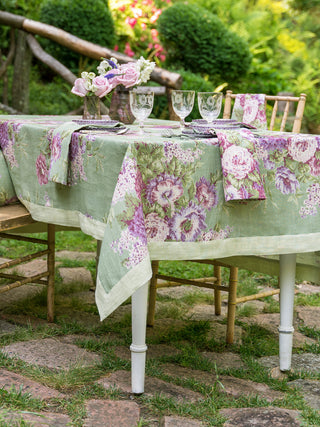 Giverny Garden Linen Tablecloth