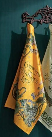 “Cobwebs are Nature's Lace” Tea Towel