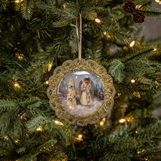 Snow Angel Domed Ornament Set