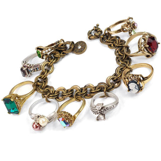 A Trill of Antique Rings Charm Bracelet