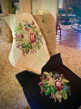 Flanders Floral Belgian Tapestry Chair Cover