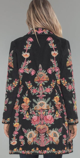 Amelia Embroidered Beauty Heirloom Coat
