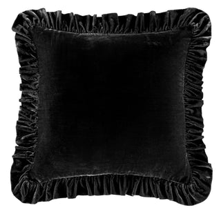 Venetian Silk Velvet Ruffled Euro Sham