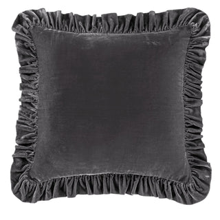 Venetian Silk Velvet Ruffled Euro Sham