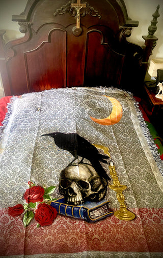 Nevermore Halloween Throw