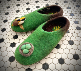 Birdie’s Boiled Wool Nest Slippers