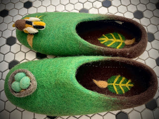 Birdie’s Boiled Wool Nest Slippers