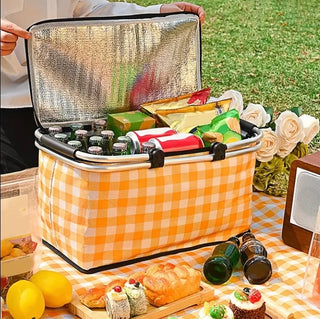 Gingham Picnic Hamper