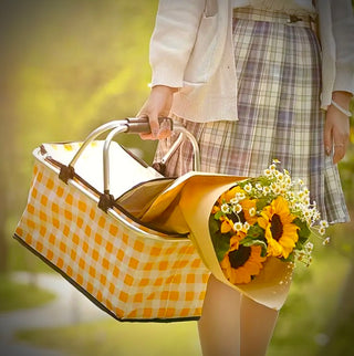 Gingham Picnic Hamper