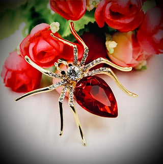 Ruby Spider Pin