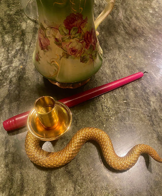 Enchanted Serpent Candlestick Holder