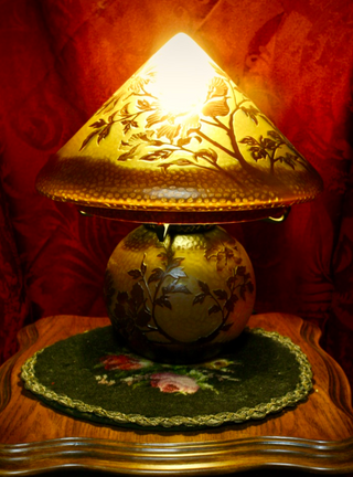 Gallé Glass Lamp